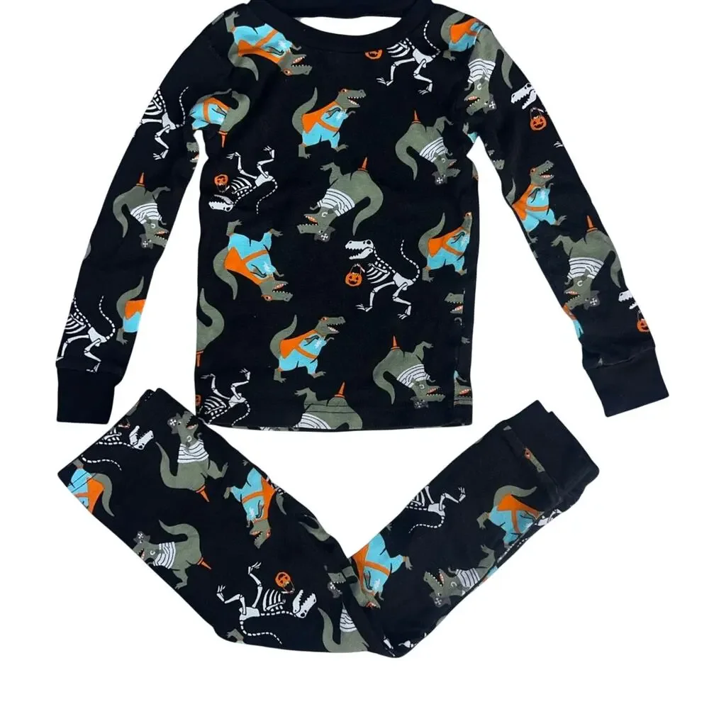 Carter’s Halloween Trick or Treating Dinosaurs PJ Set - Size: 4T